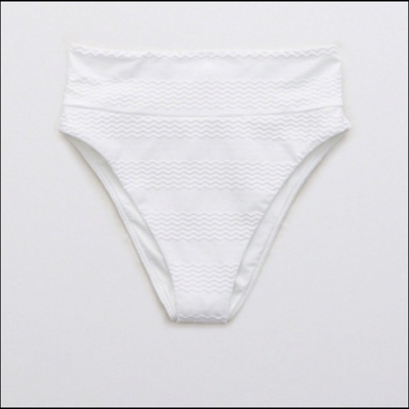 NWT Aerie Jacquard High Cut Cheeky Bikini Bottom - Picture 8 of 9